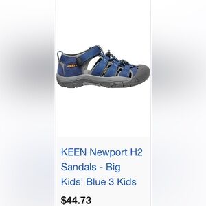 Keen Kids Blue and Gray Sandals
